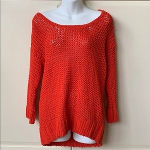 C Wonder Orange Knit Sweater
